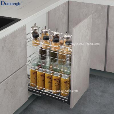 China China Factory Sustainable Kitchen Cabinet Pull Out 3 Tier Basket for sale