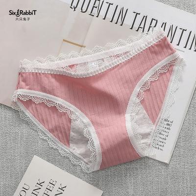 China SIX RABBIT Cotton Lace Breathable Leak Proof Menstrual And Period Girls Panties for sale