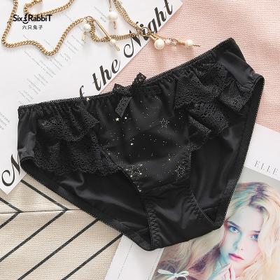 China SIX RABBIT Soft Lace Girls Breathable Comfortable Panties for sale