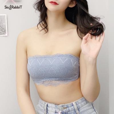 China Wholesale Breathable SIX RABBIT Strapless Bras Lift Up Strap Two Piece Set Removable Bra Lingerie Bra Set Lace for sale