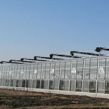 China Modern Appearance Galvanized Full Span Insulated Tempered Glass Greenhouse for sale