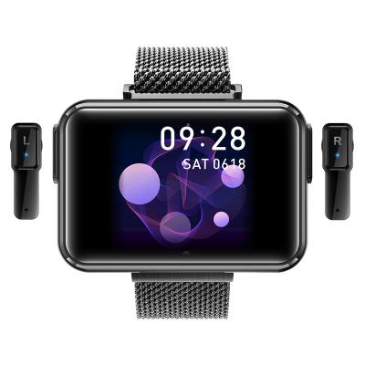 China Wintop portable 2 in1 T91 touch screen sports fitness use smart watch phone with BT remote call and earbuds camera earphone headset TWS for sale