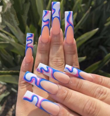 China 2022 Nail Salon New Arrival Water Ripple Nail Art Stickers Professional Series Stickers WG858-865 For Nails for sale