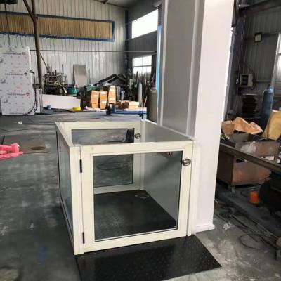 China Hotels Wheelchair Lift With Glass Doors Disabled Platform Lift With Glass Cabins for sale