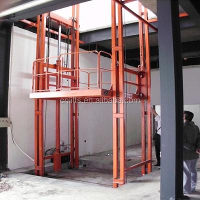 China Low Price Hydraulic Warehouse Freight Elevator Guide Rail Platform Cargo Lift 3000x3000mm for sale