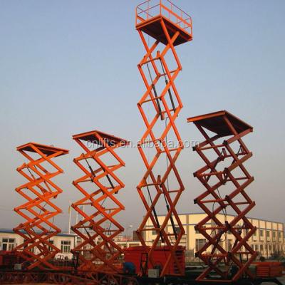 China Hydraulic Scissor Platform Lift With Four Wheels FOR Sky High Working 2080*1220mm for sale