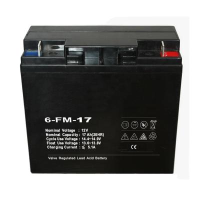 China Deep solar manufacturer gel battery toys 12v 17ah AGM cycle rechargeable battery china manufacturer for sale