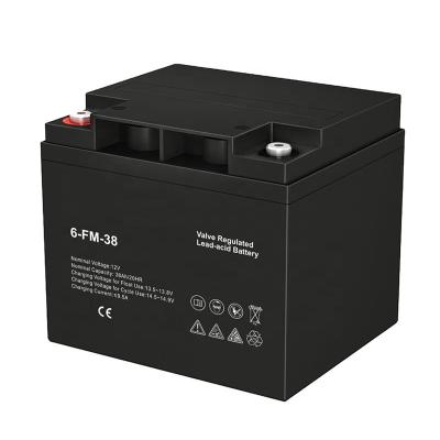 China Machine- newest industrial 12V 38Ah battery gel/deep cycle/air to ground missile/lead acid battery for sale