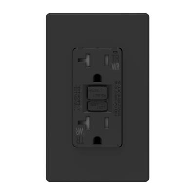 China Innovative double protection system; Ultra-compact Design GFCI 5-20R TR&WR Wall Switches 20A USA Self-Test Outlet Plug In Electrical Outlets for sale