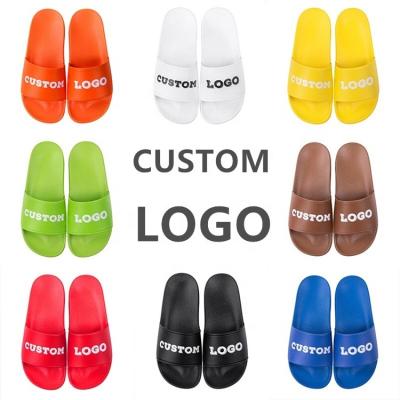 China Wholesale Recyclable Bathroom Shower Slippers Slips Sandals For Men's High Quality Chinese Logo Couple Casual Custom Printed Bath Slippers for sale