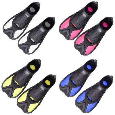 China Full Foot Diving Swimming Snorkeling Adult Children Forming Soft Diving Swimming Fins Snorkeling Fins Swim Fins Short Adjustable Blades Anti-Allergy for sale