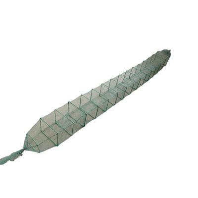 China Small Fish and Shrimp Aquaculture Polyethylene Folding Train Fishing Net Cage Crab Shrimp Bait Trap for sale