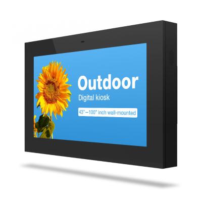 China 2021 Outdoor New 65 Inch Outdoor Digital Signage Kiosk Outdoor Wall Mount for sale