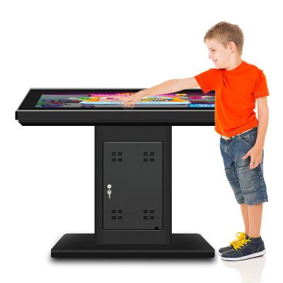 China Newest indoor 32 43 49 55 65 inch office touch table interactive intelligent touch screen smart table for sale