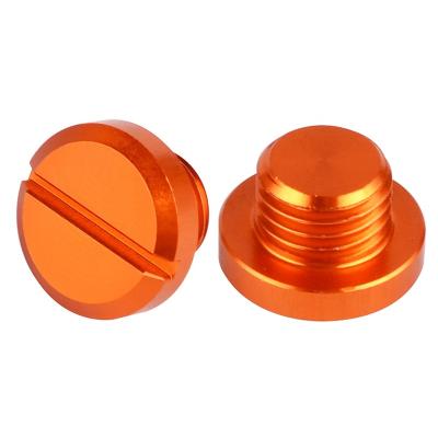 China Aluminum Mirror Hole Cap Screw M10x1.25 For OEM Kawasaki Suzuki Honda Yamaha RM RMZ KX 125 Except SXF YZ WR CRF 250 350 450 530 250R 450R for sale