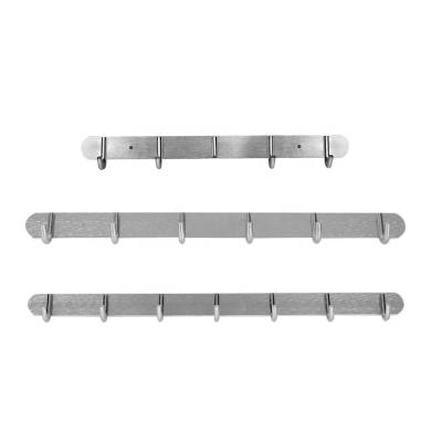 China Hangers 5/6/7 Holes Wall Mounted Hooks Coats Eco-friendly Rack Wall Hooks Clothes Rails For Kitchen Bathroom Room Cloth Towel Rack Coat Hat for sale