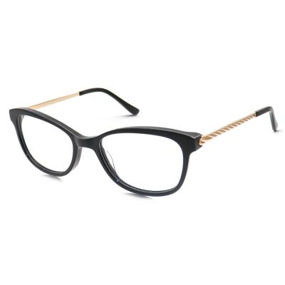 China Cheap Promotional High Quality Small Acetate Stock Metal Acetate Optical Cateye Frames for sale