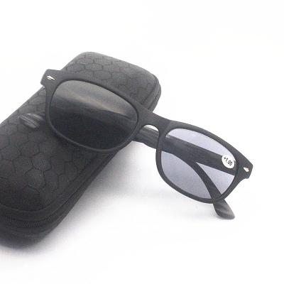 China Classic Square Fashion Black Leopard Frame Sun Readers Sunglasses Reading Glasses for sale