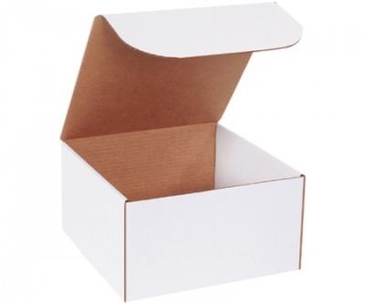 China Recyclable custom made high strenghth glossy white surface corrugated pink ad box for sale