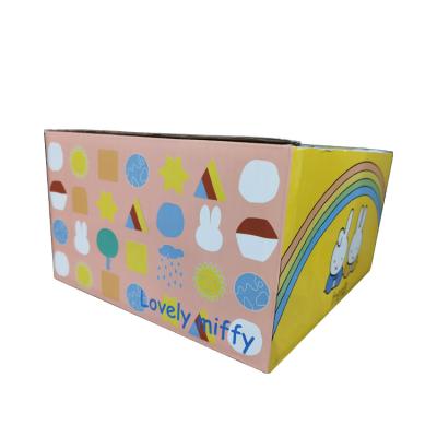 China Recyclable Corrugated Cardboard Kraft Paper Gift Packing Box Kraft Paper Box for sale