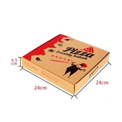 China Recyclable Pizza Box Foldable Pizza Storage Box Sandwich Dessert Cake Box Kitchen Storage Supplies for sale