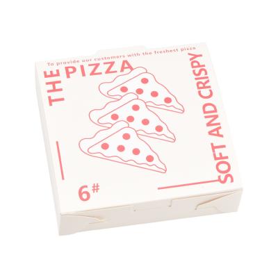 China Recyclable Cardboard Pizza Box 6/8/9 Inch Pizza Take Out Paper Box Baking Packaging Universal for sale