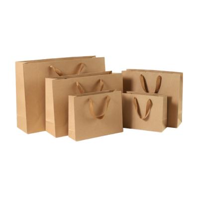 China Recyclable DIY Ribbon Handle Paper Bag Gift Bag Multifunctional Soft Shopping Bag for sale