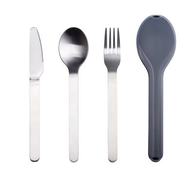 China Disposable Stainless Steel Cutlery Set Spoon Fork and Knife Flatware Set Talheres Dourados for sale