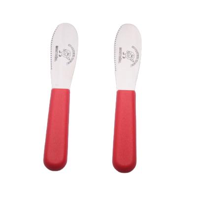 China Durable Frosted Plastic Handle Kids Butter Knife Kids Butter Knife for sale