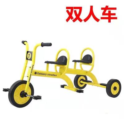 China Ride On Preschool Toy ManpowerKindergarten Tricycle Kick Toy Baby Swing Stools Double Seats Infant Toy Kindergarten Toy Supplies for sale