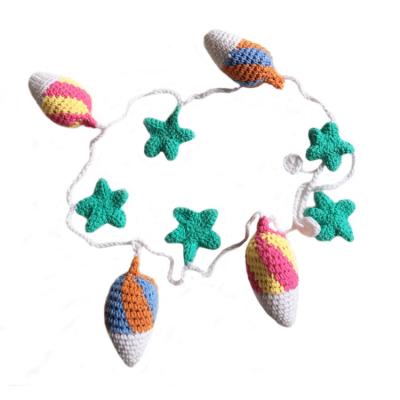 China Nordic Creative Handwoven Ice Cream Star Cartoon Style Baby Room Wall Hanging Decoration -000009 for sale