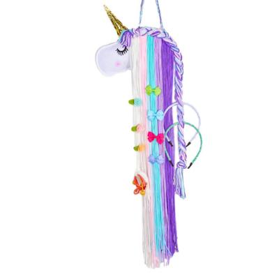 China Nordic Style INS Unicorn Rainbow Tassel Kindergarten Baby Handwoven Bedroom Wall Ornaments -5 for sale