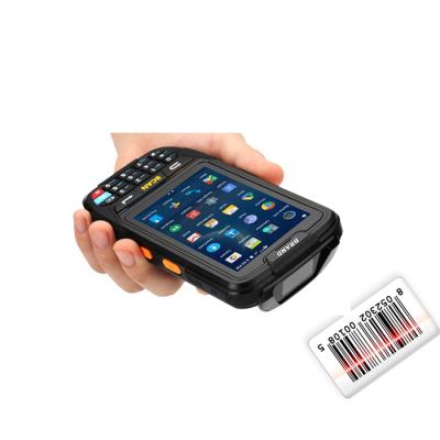 China Logistics industry portable android handheld terminal ip67 wireless barcode scanner with memory barcode reader qr code reader with rfid reader for sale