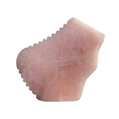 China Scheme of New Rose Quartz Gua Sha Tool Custom Rose Quartz Massage Gua Sha Rose Quartz Gua Sha 100% for sale