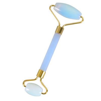 China Natural Opal Jade Massager Facial Roller Jade Roller Private Label Aging Face Lift Stone Opalite 100% for sale