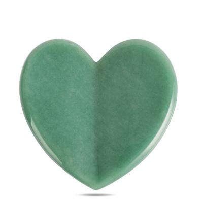 China 3D Body Heart Gua Sha Aventurine Stone Gua Sha Scrapper Green Jade And Gua Sha Green Jade for sale