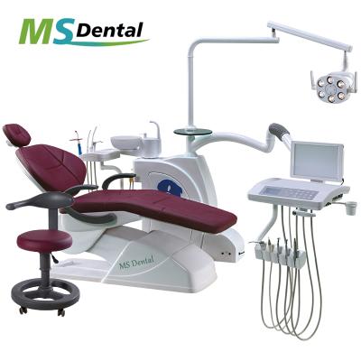 China Metal Dental Chair With Led Operation Lamp Cheap Price for sale