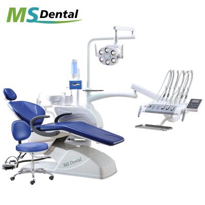 China Strong Quality Metal Top Mounted High Hanging Type Dental Chair Dentist Chairs for sale