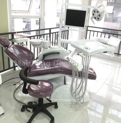 China Metal Dental Chair With Led Operation Lamp Cheap Price for sale