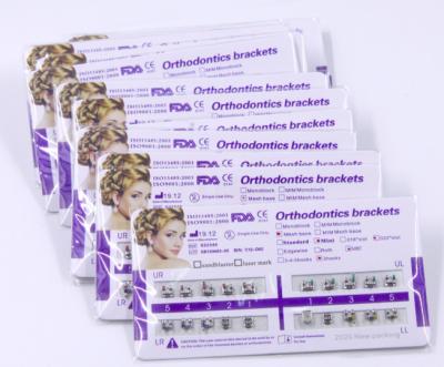 China Metal Bondable Mini Metal Roth Orthodontic Dental Brackets for sale