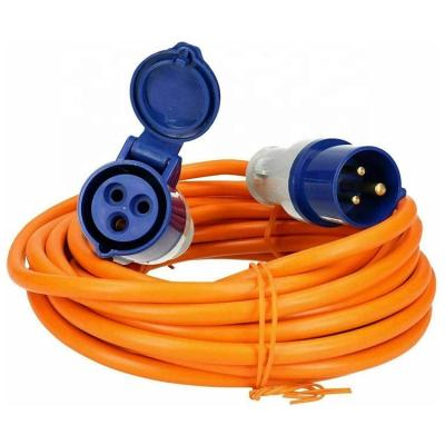 China Heavy Duty Motorhome Cable 10m 15m 25m 240V~ ECO 1.5mm2 2.5mm2 Camping Mains UK Extension Cable for sale