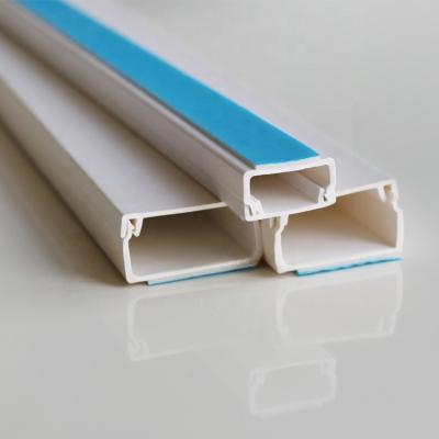 China Electrical Wires Easy Installation Rack Cable Raceway Cable Patch Pen On The Wall Square Shape White Color PVC Material for sale