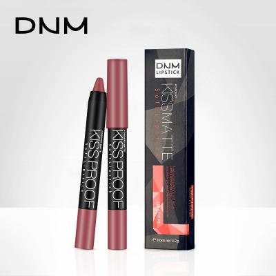 China Waterproof Custom Dnm Brand 19 Colors Easy To Color Lip Gloss Matte Lipstick Private Label for sale