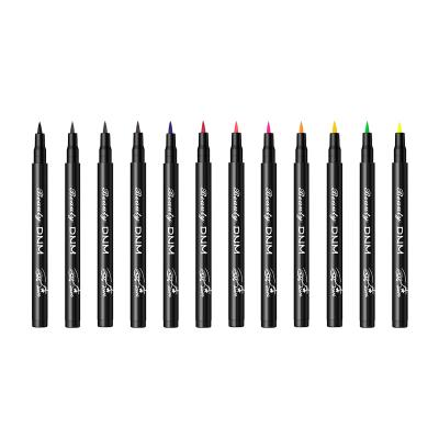 China Wholesale 12 Color Waterproof No Label Eye Liner Private Label Waterproof Black Natural Eyeliner Long for sale