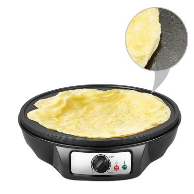 China Single Plate Electric Griddle Pancake Maker& Pancake Maker, Nonstick Electric Pancake Pan with Batter Spreader and Recipe Guide for sale