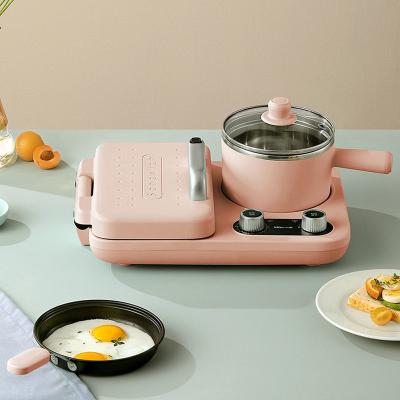 China Popular Popular Design 3 In 1 Oven Coffee Pot Multifunction Breakfast Machine Toast Maker for sale