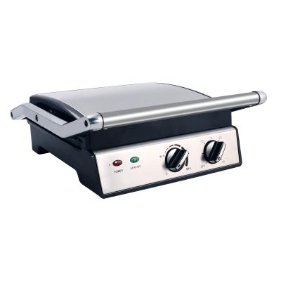 China Morden Style Panini Style Commercial Low Fat Indoor Digital Toaster Machine Smokeless Electric Grill Easily Cleaned for sale