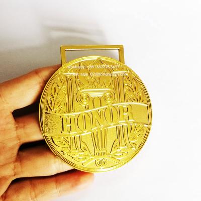 China World Disc 3D Shape Engraved Gold Championship Medals Logo Honor Sports Medallion Factory for sale