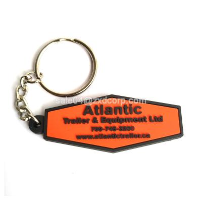 China Plastic Custom Trailer Promotional PVC 3d Rubber Keychains for sale