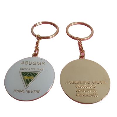 China Gold Promotion Custom Design Soft Enamel Logo School College Awards Key Chain With Epoxy for sale